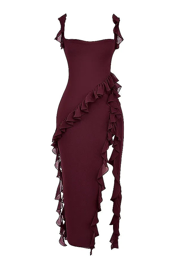 BELLEZA MIDI DRESS - BERRY
