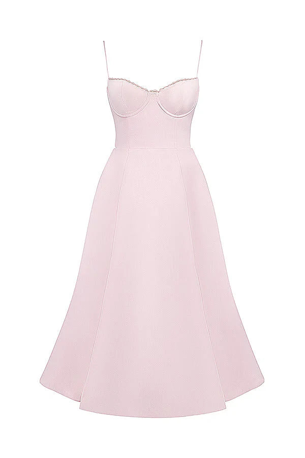 ARABELLA MIDI DRESS - BLUSH