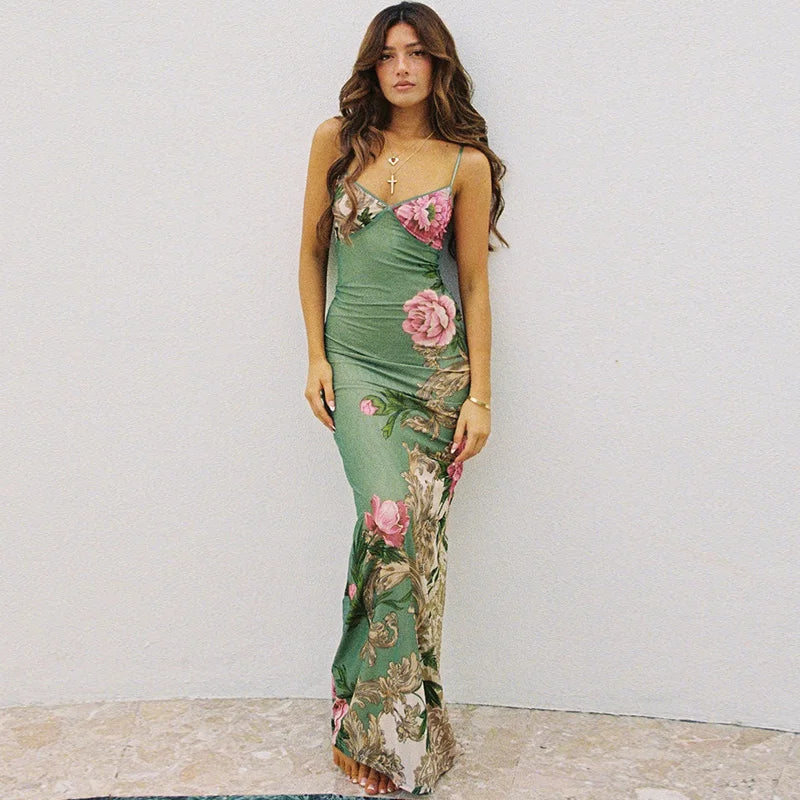SERENA MAXI DRESS - GREEN