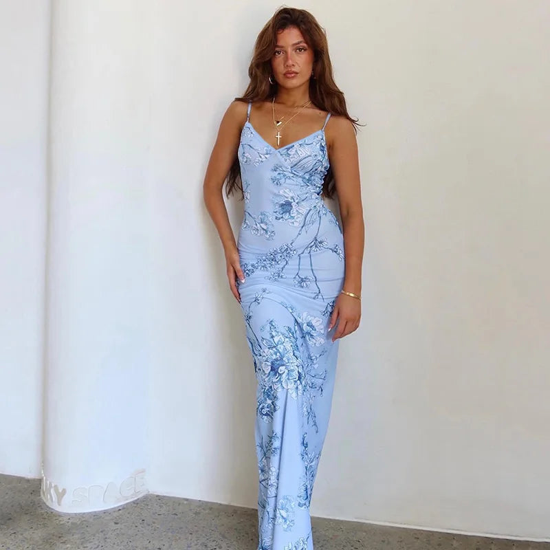 SERENA MAXI DRESS - BLUE