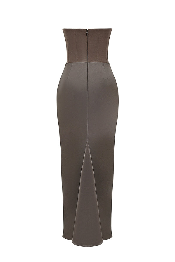 SERAPHINA MAXI DRESS - SMOKE