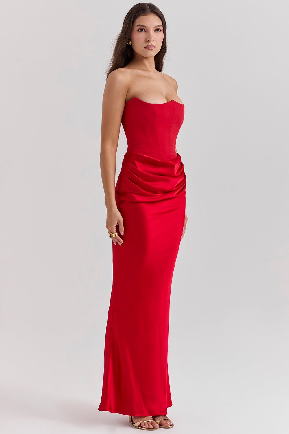 SERAPHINA MAXI DRESS - RUBY