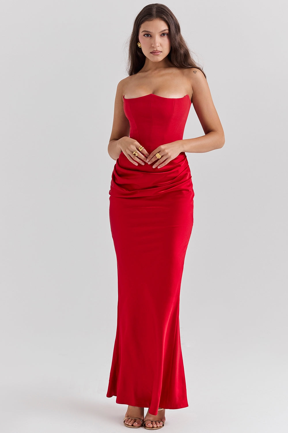 SERAPHINA MAXI DRESS - RUBY