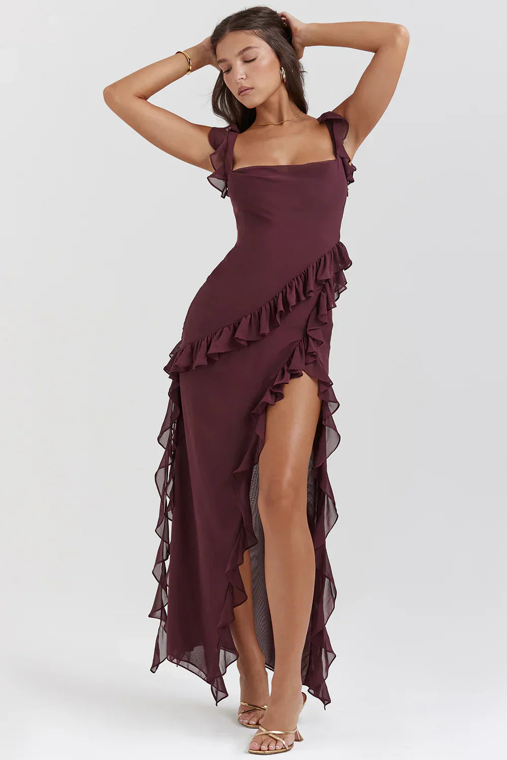 BELLEZA MIDI DRESS - BERRY