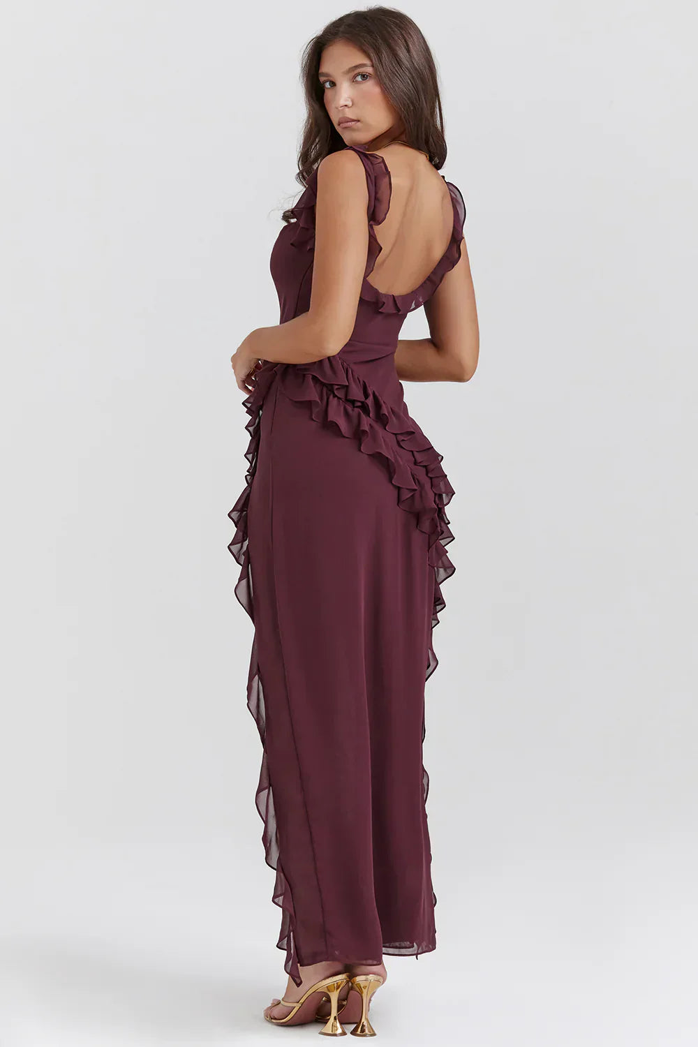 BELLEZA MIDI DRESS - BERRY