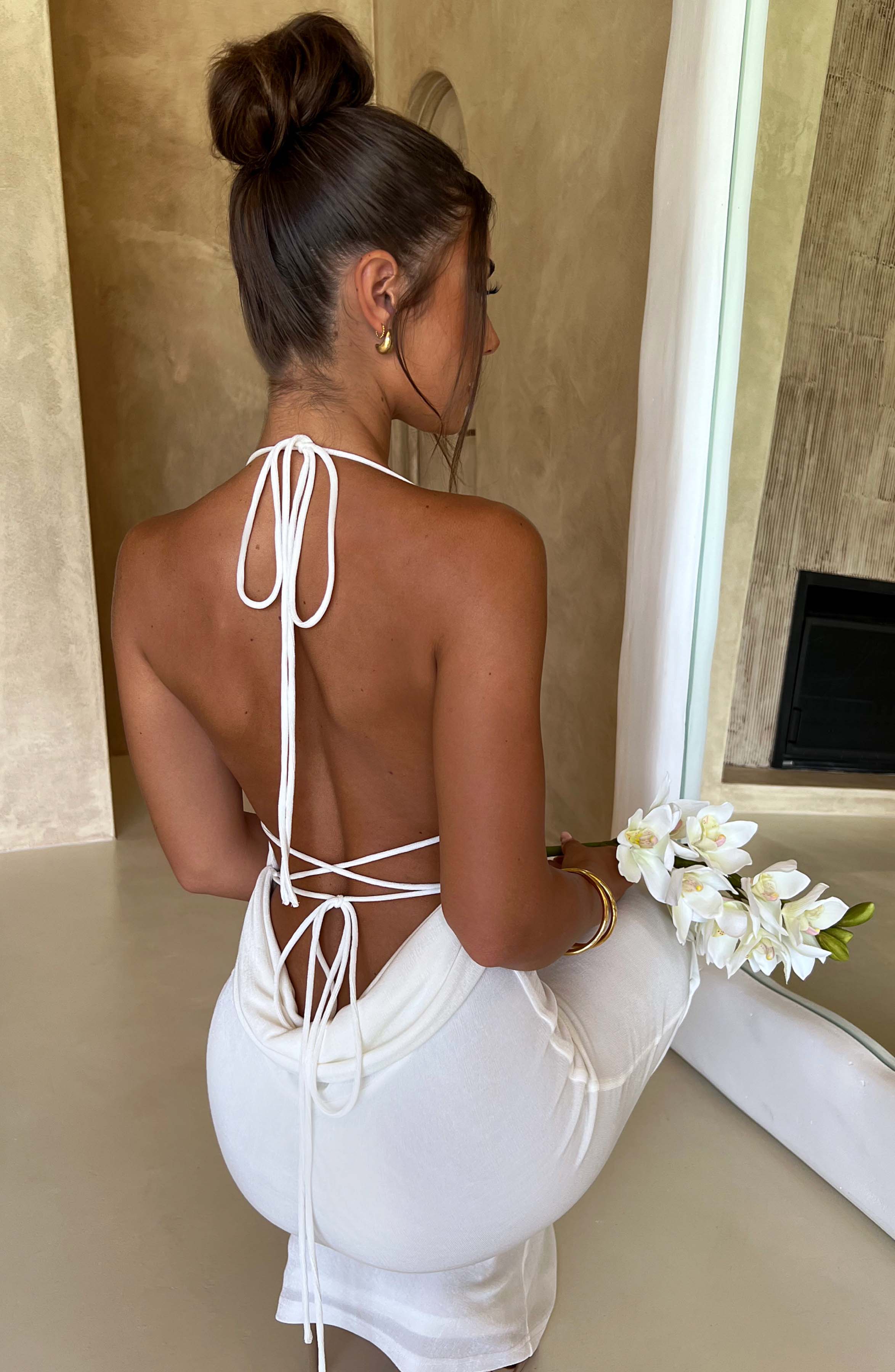 VALENTINA MINI DRESS - WHITE