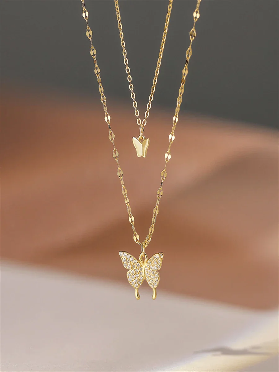 AVA BUTTERFLY NECKLACE SET