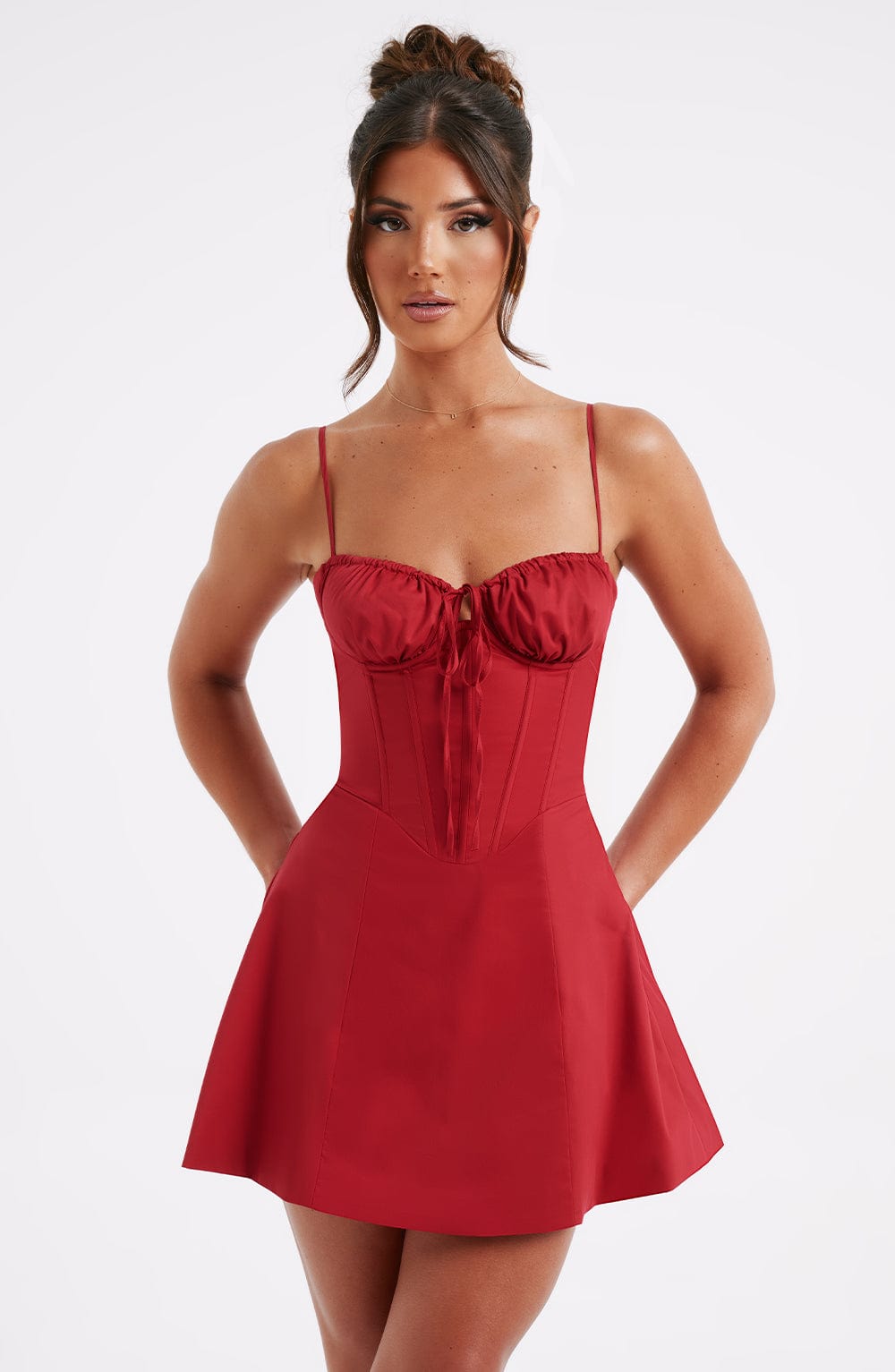 ARABELLA MINI DRESS - Red