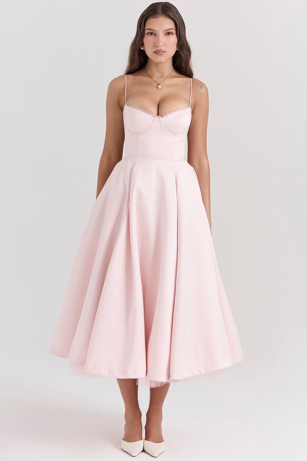 ARABELLA MIDI DRESS - BLUSH