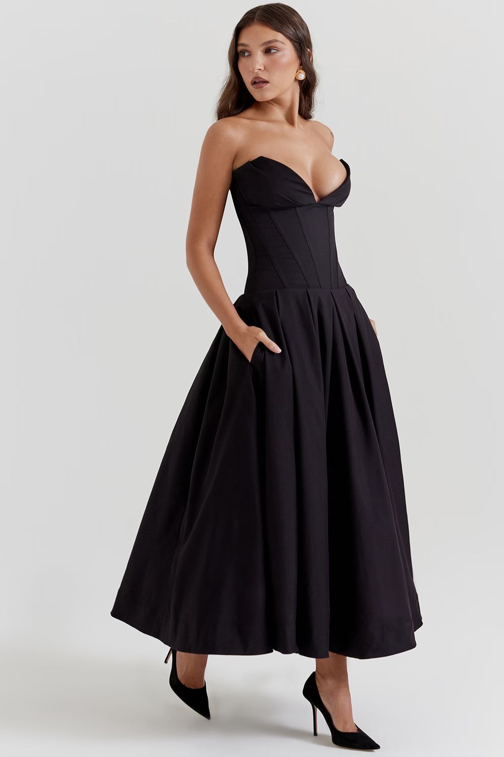 ELODIE MAXI DRESS - BLACK