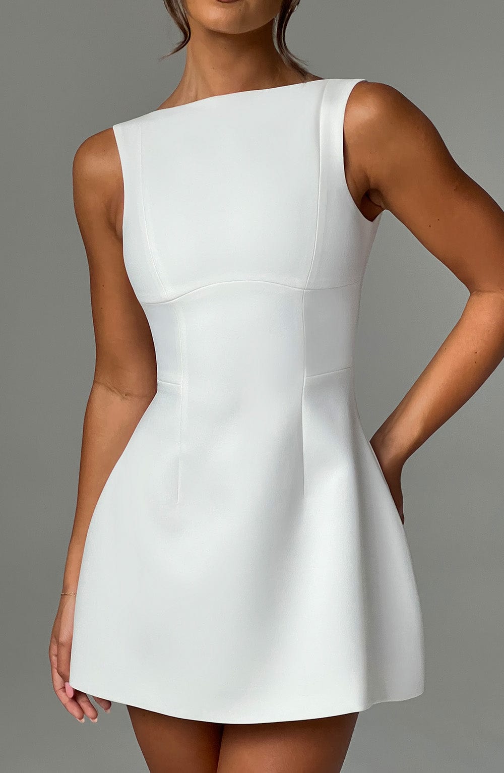 SIENNA BACKLESS MINI - IVORY