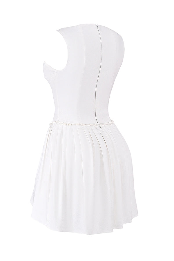 CARMEN MINI DRESS - WHITE