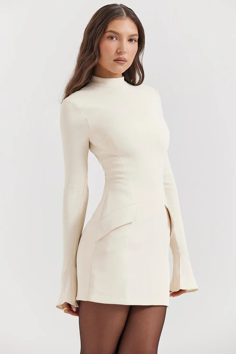 VIVIENNE MINI DRESS - CREAM